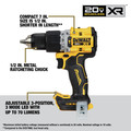 Dewalt DCK449E1P1 20V MAX XR Brushless Lithium-Ion 4-Tool Combo Kit with (1) 1.7 Ah and (1) 5 Ah Battery image number 2