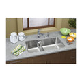 Elkay ELUHAQD32179 Gourmet Undermount 32 in. x 18-1/4 in. Dual Basin Kitchen Sink (Stainless Steel) image number 2