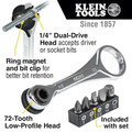 Socket Sets | Klein Tools 65200 5-Piece Slim Profile Mini Ratchet Set image number 1
