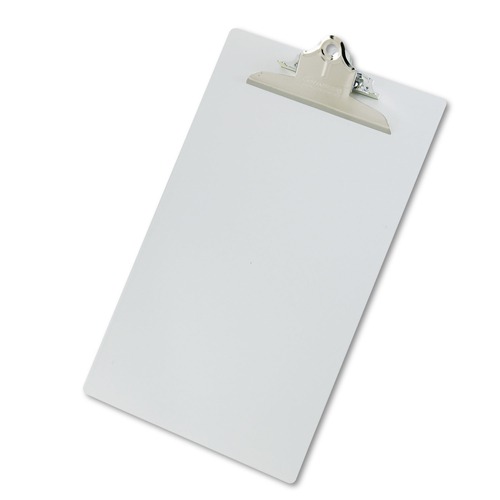 New Arrivals | Saunders 22519 1 in. Clip Capacity 8.5 in. x 14 in. Aluminum Clipboard with High-Capacity Clip - Silver image number 0