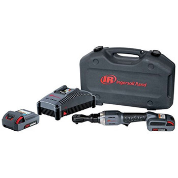Ingersoll Rand R3130-K22 Variable Speed Lithium-Ion 3/8 in. Cordless Ratchet Wrench Kit with (2) 2.5 Ah Batt.