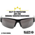 Safety Glasses | Klein Tools 60173 PRO Semi-Frame Safety Glasses Combo Pack image number 2