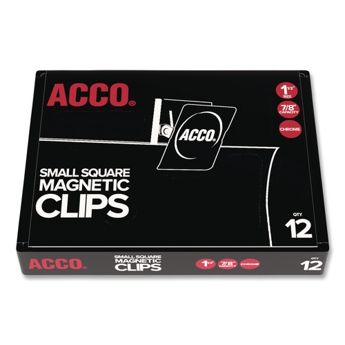 New Arrivals | ACCO A7072131A Magnetic Clips, 0.88-in, Silver image number 0