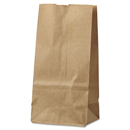New Arrivals | General 18402 Grocery Paper Bags, 30 Lbs Capacity, #2, 4.31-inw X 2.44-ind X 7.88-inh, Kraft, 500 Bags image number 0