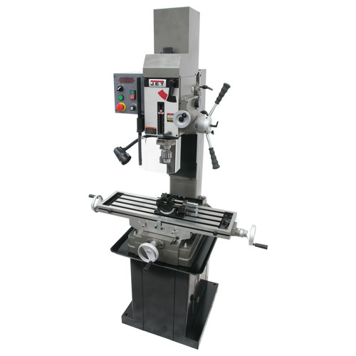 JET 351157 JMD-45VSPFT Variable Speed Geared Head Square Column Mill Drill with Power Downfeed, Newall DP700 2-Axis DRO and X-Axis Powerfeed image number 0
