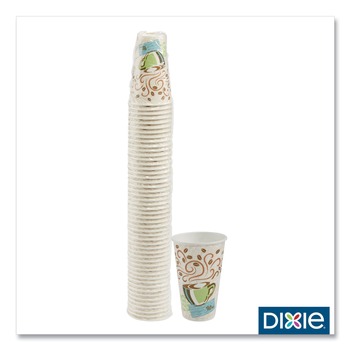 Dixie 5356CD 16 oz. Coffee Haze Design PerfecTouch Paper Hot Cups (50/Pack)