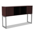 Office Desks & Workstations | Alera ALELSHH60MY 59w x 15d x 36.38h Alera Open Office Desk Series Hutch - Mahogany image number 0