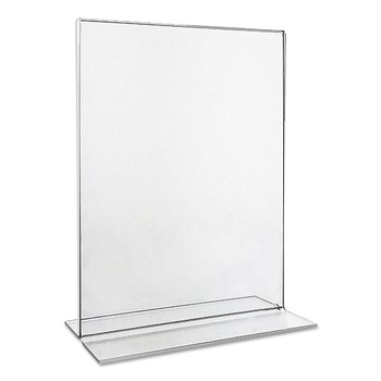 Universal UNV76864 2-Sided T-Style 8-1/2 in. x 11 in. Freestanding Frames - Clear (2-Piece/Pack)