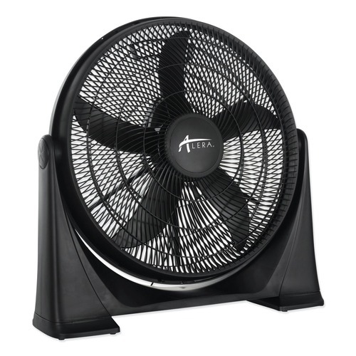 Floor Fans | Alera FAN203 120V 20 in. Plastic Super-Circulator 3-Speed Tilt Fan - Black image number 0