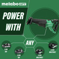 Reciprocating Saws | Metabo HPT CR18DBLQ4M 18V Brushless Reciprocating Saw (Tool Only) image number 2