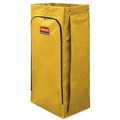 Carts | Rubbermaid Commercial 1966881 Vinyl 34-Gallon 17.5 in. x 33 in. Cleaning Cart Bag - Yellow image number 1