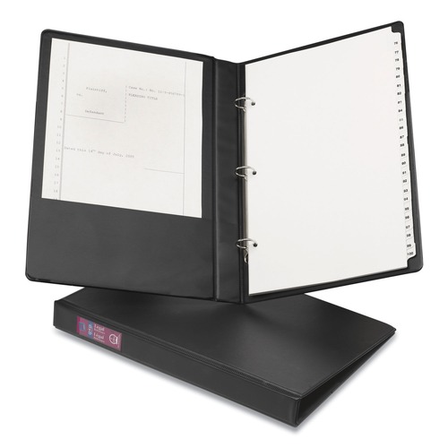 New Arrivals | Avery 06400 Legal Durable 1 in. Capacity 14 in. x 8.5 in. 3-Ring Non-View Binder - Black image number 0