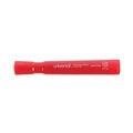 Universal UNV07052 Broad Chisel Tip Permanent Marker - Red (1 Dozen) image number 2