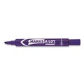 Avery 08884 Marks-A-Lot Chisel Tip Desk Style Permanent Marker Set - Extra Large, Purple (12-Piece) image number 1