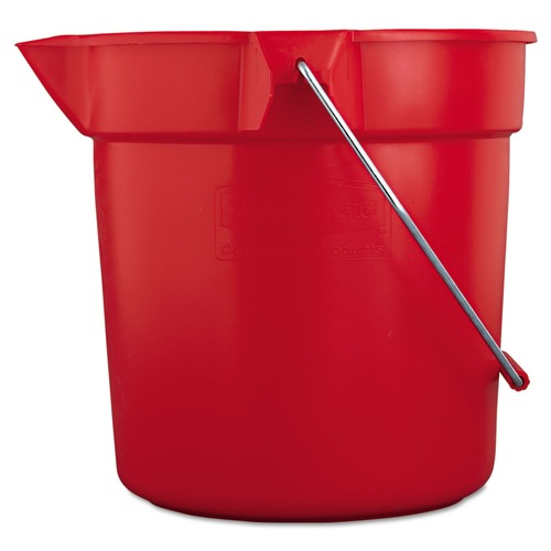 New Arrivals | Rubbermaid Commercial FG296300RED BRUTE 10 Quart Round Utility Pail (Red) image number 0