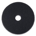 Cleaning and Janitorial Accessories | Boardwalk BWK4021BLA 21 in. Stripping Floor Pads - Black (5/Carton) image number 0