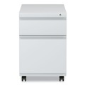 New Arrivals | Alera ALEPBBFLG 14.96 in. x 19.29 in. x 21.65 in. 2-Drawer Metal Pedestal Box File with Full Length Pull - Light Gray image number 1