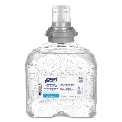 Hand Sanitizers | PURELL 5456-04 1200 mL Advanced Instant Gel Hand Sanitizer TFX Refill image number 0