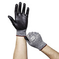 AnsellPro 103384 HyFlex Light Duty Nitrile Foam Gloves - Size 9, Black/Gray (12 Pairs) image number 1