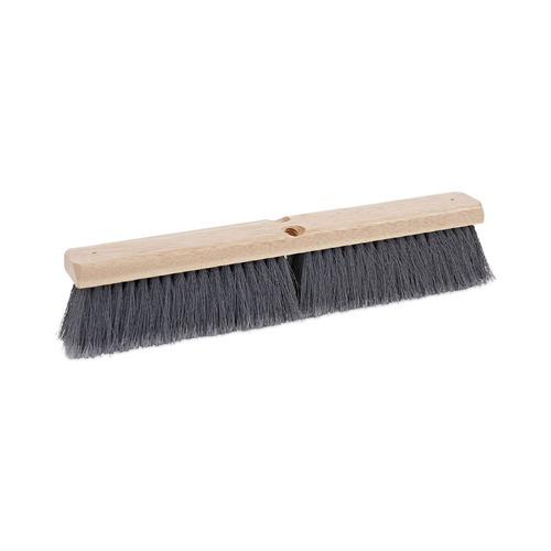 New Arrivals | Boardwalk BWK20418 3 in. Gray Flagged Polypropylene Bristle 18 in. Floor Brush Head image number 0