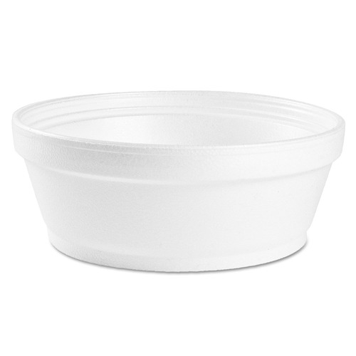 New Arrivals | Dart 8SJ32 Foam Container, 8 Oz, White, Squat (500-Piece/Carton) image number 0
