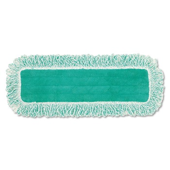 PRODUCTS | Rubbermaid Commercial FGQ41800GR00 18 in. Microfiber Dust Pad with Fringe - Green