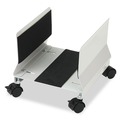 Innovera IVR54000 10.25 in. x 10.63 in. x 9.75 in. Metal Mobile CPU Stand - Light Gray image number 1
