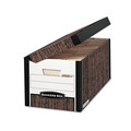 Boxes & Bins | Bankers Box 00052 Systematic Letter/Legal Files Medium-Duty Strength Storage Boxes - Woodgrain (12/Carton) image number 0