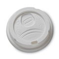 New Arrivals | Dixie 9538DX Drink-Thru Lids for 8 oz. Hot Drink Cups - White (1000-Piece/Carton) image number 0