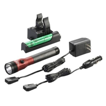 Streamlight 75484 Stinger LED HL Rechargeable Flashlight with PiggyBack Charger (Red)