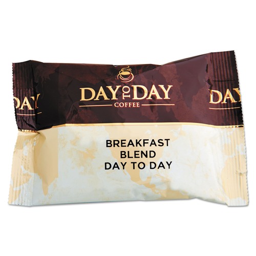 $99 and Under Sale | Day to Day Coffee 23003 1.5 oz. Breakfast Blend 100% Pure Coffee (42 Packs/Carton) image number 0