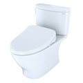 Bidets | TOTO MW4423046CEFGA#01 WASHLETplus Nexus 2-Piece Elongated 1.28 GPF Toilet with Auto Flush S500e Contemporary Bidet Seat (Cotton White) image number 1