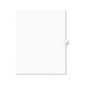 Avery 01063 10-Tab 11 in. x 8.5 in. Legal Exhibit Number 63 Side Tab Index Dividers - White (25-Piece/Pack) image number 0