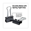 New Arrivals | Universal UNV10200VP Binder Clips in Zip-Seal Bag - Small, Black/Silver (144/Pack) image number 3