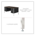New Arrivals | Alera ALESD6030BM 2-Pedestal 60 in. x 30 in. x 29.5 in. Steel Desk - Mocha/Black image number 6