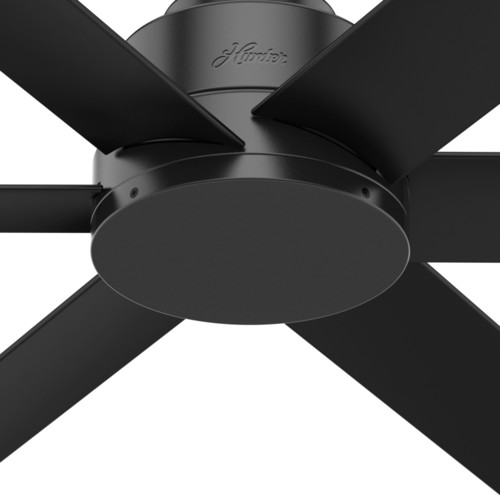 Hunter 59613 44 in. Kennicott Matte Black Outdoor Ceiling ...