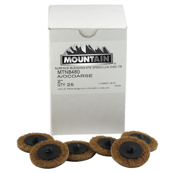 Mountain MTN8480 25-Piece/Box 2 in. Twist and Lock Style Surface Prep Disc