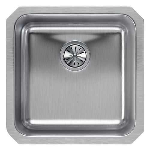 Elkay ELUH1616 Lustertone Undermount 18-1/2 in. x 18-1/2 in. Single Bowl Sink (Stainless Steel) image number 0