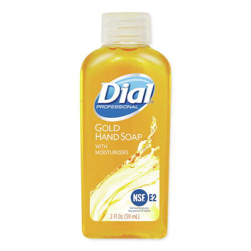 Dial Professional 6059 Gold 2 oz. Bottle Antimicrobial Liquid Hand Soap (48/Carton) image number 0
