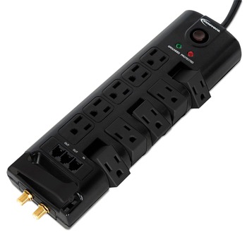 SURGE PROTECTORS | Innovera IVR71657 2880 Joules, 10 Outlets, 6 ft. Cord, Surge Protector - Black