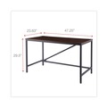Alera ID-4824B Industrial Series 47.25 in. x 23.63 in. x 29.5 in. Table Desk - Modern Walnut image number 1