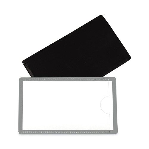C-Line 87701 Slap-Stick 4.25 in. x 2.5 in. Side Load Magnetic Label Holders - Gray (10/Pack) image number 0