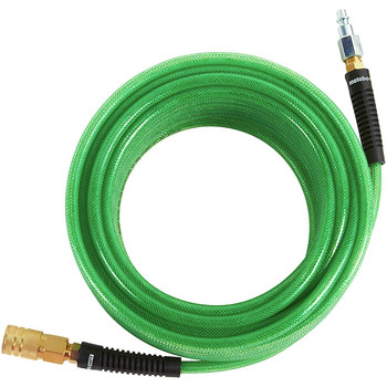 Metabo HPT 115155M 1/4 in. x 50 ft. Polyurethane Air Hose with Industrial Fittings (Green)