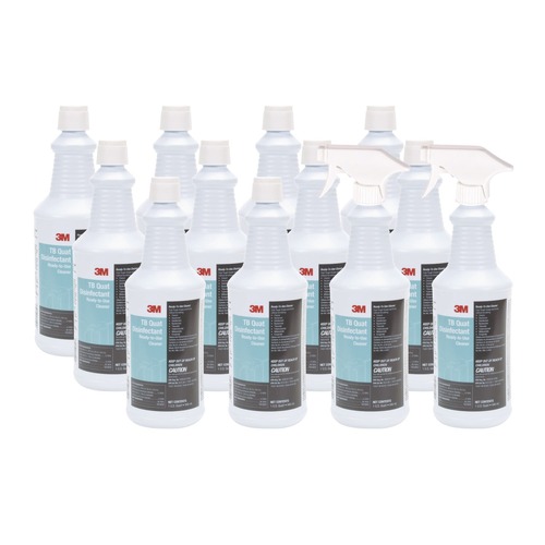 All-Purpose Cleaners | 3M 29612 32 oz. Ready-to-Use TB Quat Disinfectant Cleaner (12 Bottles, 2 Spray Triggers/Carton) image number 0