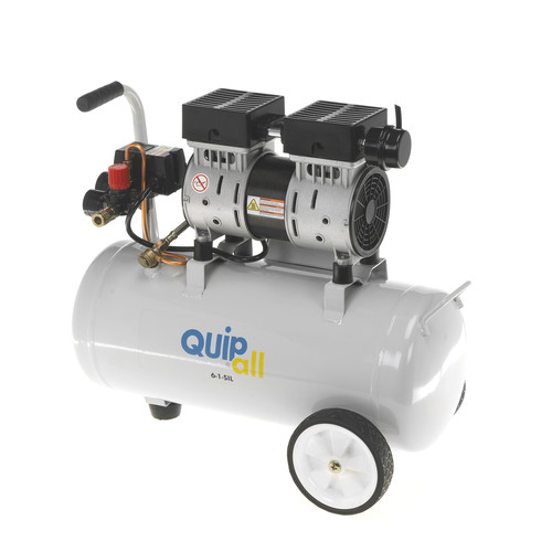 Quipall 6-1-SIL 1 HP 6.3 Gallon Oil-Free Wheelbarrow Air Compressor image number 0