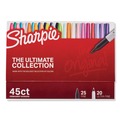 Sharpie 2011580 Ultimate Assorted Tip Permanent Markers - Assorted Colors (45/Pack) image number 0