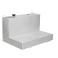 JOBOX 488000 76 Gallon Low-Profile L-Shaped Steel Liquid Transfer Tank - White image number 0