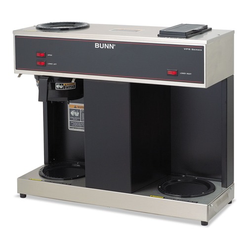 Appliances | BUNN 04275.0031 Pour-O-Matic Three-Burner Pour-Over Coffee Brewer, Stainless Steel, Black image number 0
