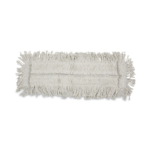 New Arrivals | Boardwalk BWK1624 24 in. x 5 in. Cotton/Synthetic Disposable Cut End Dust Mop Head - White image number 0