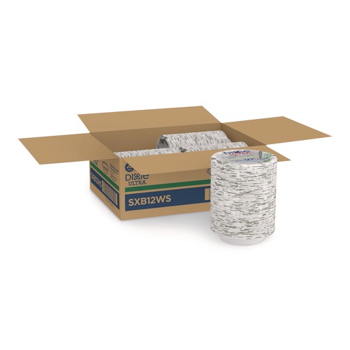 Bowls and Plates | Dixie SXB12WS Pathways Heavyweight 12 oz. Paper Bowls (125/Pack) image number 0